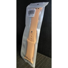 Силиконова каишка за Apple Watch 40мм/38мм - Цветя праскова (М6-А1)