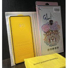 9D Full Glue Стъклен Протектор за целият екран Huawei P Smart 2021 - Черен (4-А4)
