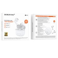 Безжични слушалки BOROFONE BW88 Deep Rhyme TWS - Бели (K0-R2)