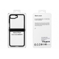 Clear Cover за Samsung Galaxy Z Flip 8 - Черна рамка (25-C11)