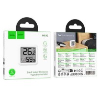 Дигитален термометър и влагомер HOCO HX40 с LCD дисплей (28-D2)