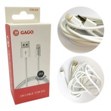GAGO Usb кабел 2M iPhone 5/se/6s/7/8/X/10  / GM - 0534  (М4-Щ)