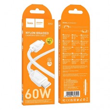 HOCO X113 Кабели Beneficio 60W charging data cable C to C - Бял (28-B13)