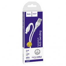 HOCO X37 Usb Кабел Cool power charging data cable for Micro - Бял (28-D1)