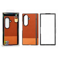 Калъф Buenos HO LA за Samsung Galaxy Z Fold 8 Ultra, с текстурирана повърхност и защита на пантата - Оранжев (25-C6)