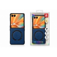 Кожен MagSafe Кейс за Samsung Galaxy Z Flip 8 - Син (25-C11)