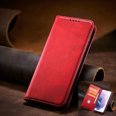 Кожен тефтер с магнитен капак Samsung Galaxy S23 Ultra - Черевен (9-C4)