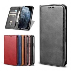Кожен тефтер с магнитен капак Xiaomi Poco F3 - Черен (8-F4)