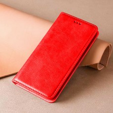 Кожен тефтер с магнитен капак Xiaomi Poco M5 (2022) - Черевен (8-F1)