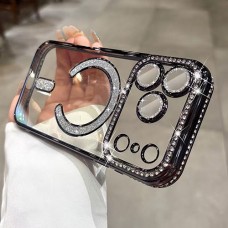 Luxury MagSafe Diamond Transparent Кейс Samsung Galaxy S23 Ultra - Черен (29-E12)