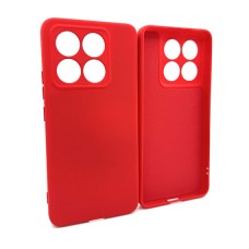 My Choice Изчистен силиконов кейс Xiaomi 14T - Червен (15-C3)