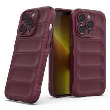 Rubber Изчистен силиконов кейс Huawei Nova Y61 (2022) - Виненочервен   19-A1