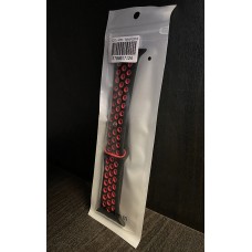 Силиконова каишка с дупки Apple Watch 38mm / 40mm - Черна/Лилава (M6-A2)