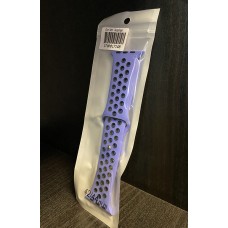 Силиконова каишка с дупки Apple Watch 38mm / 40mm - Лилава (M6-A2)