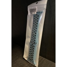 Силиконова каишка с дупки Apple Watch 38mm / 40mm - Синя/Черна (M6-A2)