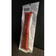 Силиконова каишка с дупки Apple Watch 42mm / 44mm - Червена/черна (M6-A2)