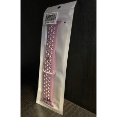 Силиконова каишка с дупки Apple Watch 42mm / 44mm - Пепел от рози (M6-A2)