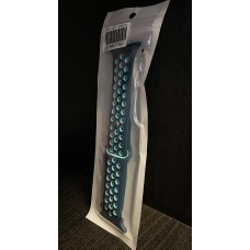 Силиконова каишка с дупки Apple Watch 42mm / 44mm - Синя/Мента (M6-A2)