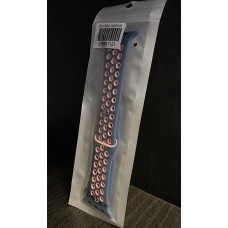 Силиконова каишка с дупки Apple Watch 42mm / 44mm - Синя/Розова (M6-A2)