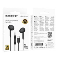 Слушалки с микрофон BOROFONE BM100 Max Fuente Type-C DAC - Черни (26-B1)