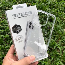 Space Акрилен Кейс с Метални Бутони за Samsung Galaxy S23 Ultra - Прозрачен 17-A3