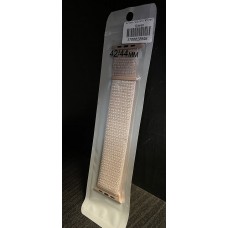 Текстилна каишка за Apple Watch 42 mm / 44 mm / 45 mm - Кремав (M6-A1)