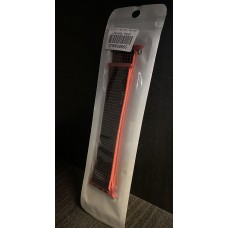 Текстилна каишка за Apple Watch 42 mm / 44 mm / 45 mm - Оранжев, Черен  (М6-А1)