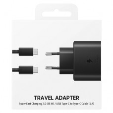 Зарядно устройство Super Fast Travel Charger, 45W, USB-C към USB-C кабел - Черен (23-B10)